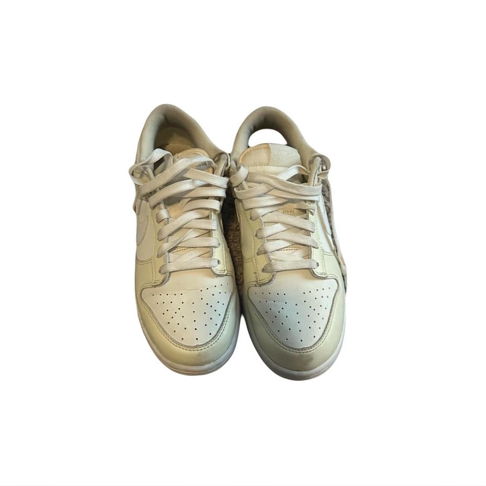 Cream Low-Top Sneakers
